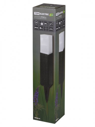 Светильник TDM СС "Ротанг 2" на солнечных батареях, пластик, 9,5х60cм, TDM (1/8) (SQ0330-0115) фото 2 Светильник TDM СС "Ротанг 2" на солнечных батареях, пластик, 9,5х60cм, TDM (1/8) (SQ0330-0115) фото 2