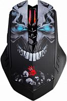 Беспроводная игровая мышь A4TECH Bloody R80 Plus Skull (5000dpi), черный/рисунок (1/20) (R80 PLUS (SKULL))