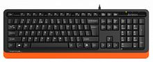 Клавиатура проводная A4TECH Fstyler FKS10 USB, черный/оранжевый (1/20) (FKS10 ORANGE)