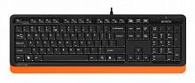 Клавиатура проводная A4 Fstyler FK10 USB Multimedia, черный/оранжевый (1/20) (FK10 ORANGE)
