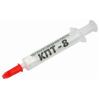 Термопаста КПТ-8 кремнийорганическая на основе оксида цинка, 50 г, шприц (КПТ-8  50 гр)