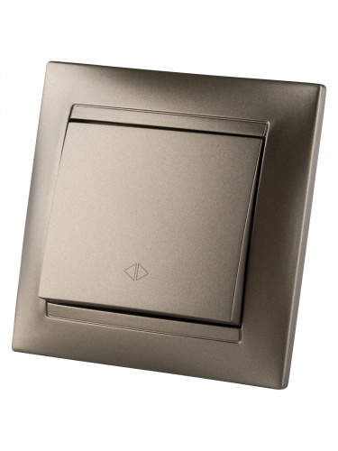 Выключатель перекрестный 1-кл. 10А бронза , с/у, "Лама" (10/120) TDM (SQ1815-0736) фото 5