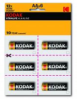 Элемент питания KODAK XTRALIFE LR6 12BL (6x2BL) [KAA-2x6 perf] (144/576/18432) (Б0038794)