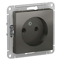 Механизм розетки 1-м С/У ATLASDESIGN 16А IP20 без заземл. сталь Systeme Electric ATN000941 (1/5/20)