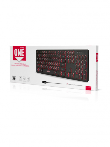 Клавиатура проводная Smartbuy ONE 328 USB с подсветкой, черная (1/20) (SBK-328U-K) фото 3