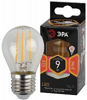 Лампа светодиодная ЭРА F-LED P45-9W-827-E27 E27 / Е27 9Вт филамент шар теплый белый свет (1/100) (Б0047023)