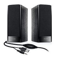 Акустика Microlab B56, 2.0, мощ: 3 Вт, колонки 2, РАЗЪЕМЫ:  Вход: USB type A, стереоразъем 3,5 мм, чёрный (1/20) (80003149)