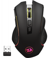 Беспроводная игровая мышь REDRAGON Griffin wireless Оптика, RGB, 4000 DPI, б.п., черный  (1/40) (78069)