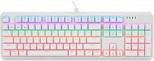 Клавиатура проводная игровая T-LINE Axis RU, 104кн, Rainbow, белый (1/18) (72374)