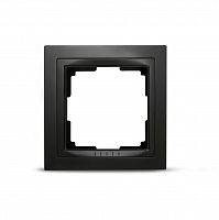 Рамка SMARTBUY 1-местная пластик черная "Нептун" (SBE-05b-Plastic-FR-1)