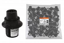 Патрон TDM карболитовый с кольцом, Е14, черный, (1/200) (SQ0335-0004)