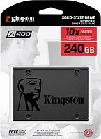 Внутренний SSD  Kingston    240GB  A400, SATA-III, R/W - 350/500 MB/s, 2.5", TLC (SA400S37/240GIN)