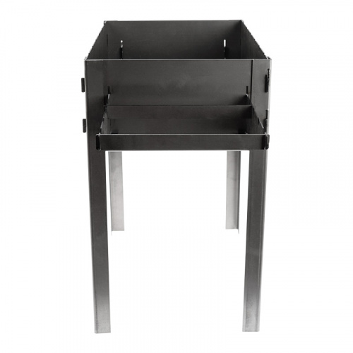 Мангал разборный "СОКОЛ" 43 сталь толщиной 2мм, размер жаровни 50х30см (1/40) (62-0034) фото 4