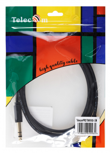Кабель-переходник 3.5ST(M)/6.35 ST(M), 1.5м, TELECOM PRO <TAV6165-1.5M> (1/200) фото 6 Кабель-переходник 3.5ST(M)/6.35 ST(M), 1.5м, TELECOM PRO <TAV6165-1.5M> (1/200) фото 6
