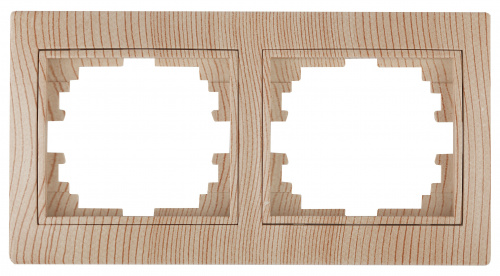 Рамка INTRO на 2 поста гор., скрытой установки, Plano, сосна (1/20/400/3200) (Б0030097) фото 7 Рамка INTRO на 2 поста гор., скрытой установки, Plano, сосна (1/20/400/3200) (Б0030097) фото 7