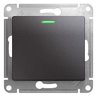 Механизм переключателя проходного 1-кл. С/У GLOSSA 10А IP20 (сх. 6а) 10AX с подсветкой механизм графит Systeme Electric GSL001363 (1/5/20)