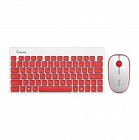 Комплект беспроводной Клавиатура+Мышь SMARTBUY 220349AG, красный/белая (1/20) (SBC-220349AG-RW)