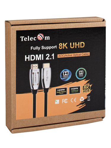 Активный оптический кабель HDMI 19M/M,ver. 2.1, 8K@60 Hz 5m Telecom <TCG2120-5M> (1/20) фото 5