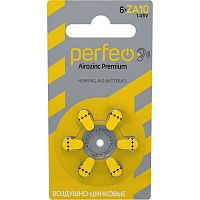 Элемент питания Perfeo ZA10/6BL Airozinc Premium (6/60/600) (PF ZA10/6BL)