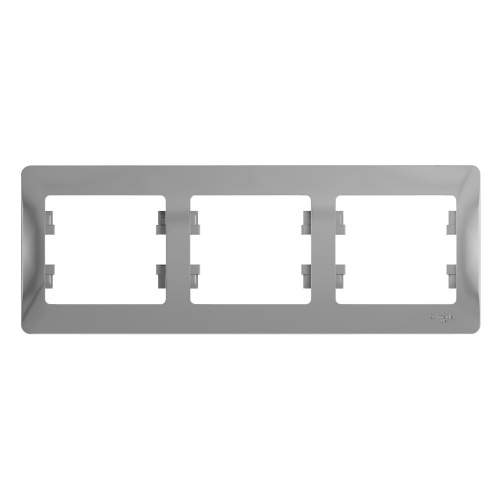 Рамка 3-м GLOSSA горизонт. алюм. Systeme Electric GSL000303 (1/5/20) Рамка 3-м GLOSSA горизонт. алюм. Systeme Electric GSL000303 (1/5/20)