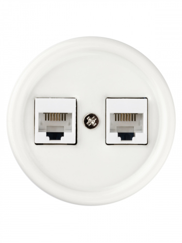 Розетка TDM двойная телефонная RJ11 белая «Болонь» (1/72) (SQ1820-0050) фото 5 Розетка TDM двойная телефонная RJ11 белая «Болонь» (1/72) (SQ1820-0050) фото 5