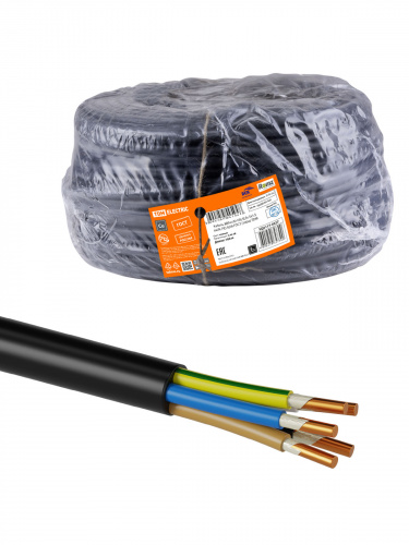 Кабель TDM ВВГнг(А)-FRLSLTx 5х1,5 ок(N, PE)-0,66 ГОСТ (100м) (SQ0117-0227)