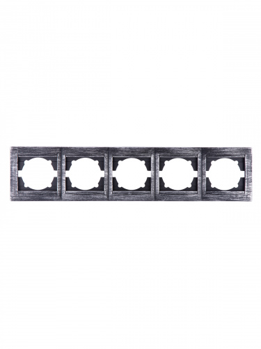 Рамка 5-ти постовая горизонтальная старинное серебро с/у, "Лама" (1/10) TDM (SQ1815-0687) фото 4 Рамка 5-ти постовая горизонтальная старинное серебро с/у, "Лама" (1/10) TDM (SQ1815-0687) фото 4