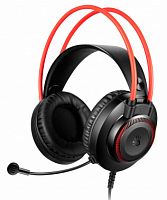 Наушники с микрофоном A4Tech Bloody G200S черный/красный 2м мониторные USB оголовье (G200S USB/ BLACK +RED) (дубль G200S  USB/ BLACK +RED)