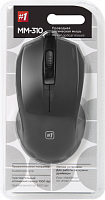 Мышь проводная DEFENDER MM-310, USB, 3 кнопки,1000 dpi, кабель 1,35 м., черный (1/40) (52310)