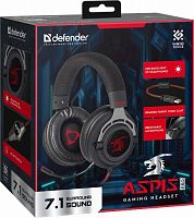 Гарнитура игровая DEFENDER Aspis Pro объемный звук 7.1, провод 2 м (1/12) (64221)
