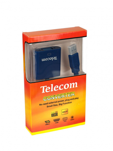 Адаптер USB 3.0 -> VGA-F display adapter Telecom <TA710> (1/100) фото 3