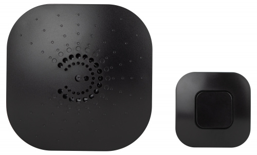 Звонок дверной ЭРА BIONIC Black беспроводной, черный, 6 мелодий (1/60) (Б0054779) фото 2 Звонок дверной ЭРА BIONIC Black беспроводной, черный, 6 мелодий (1/60) (Б0054779) фото 2