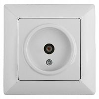 Розетка INTRO TV одиночная, СУ, Solo, белый (10/200/2000) 4-301-01 (Б0043368)