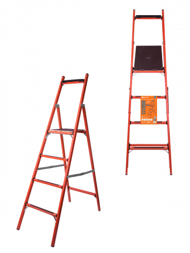 Стремянка TDM диэлектрическая СД-1.5, 4 ступени, высота площадки 1,5 м, до 50 кВ, "ЭкспертЭлектрик" (1/1) (SQ1028-0602)