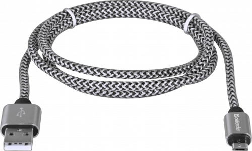 Кабель DEFENDER USB08-03T PRO USB2.0, белый, AM-MicroBM, 1m, 2.1A (1/100) (87803) фото 4 Кабель DEFENDER USB08-03T PRO USB2.0, белый, AM-MicroBM, 1m, 2.1A (1/100) (87803) фото 4