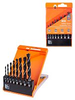 Набор сверл по дереву, 8 шт. (3-4-5-6-7-8-9-10) мм, полир., HSS, пласт. уп., "Рубин" TDM (1/60) (SQ1093-0202)