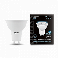 Лампа светодиодная GAUSS MR16 7W 630lm 4100K GU10 1/10/100 (101506207)