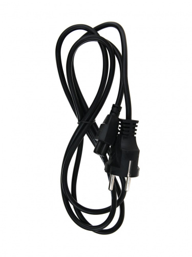 Кабель питания для ноутбуков, 1,8m , 3-pin, с заземлением, (прямой)  220V  (Европейский стандарт) Telecom <TP022-1.8-BK>(1/100) фото 2