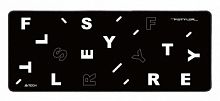 Коврик для мыши A4TECH FStyler FP75 черный/белый 750x300x2мм (1/30) (FP75 BLACK)