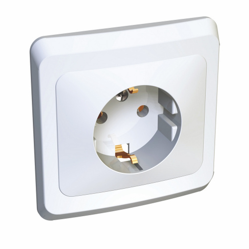 Розетка 1-м С/У ЭТЮД 16А IP20 250В с заземл. без защ. шторок бел. Systeme Electric PC16-003B (1/20/120) Розетка 1-м С/У ЭТЮД 16А IP20 250В с заземл. без защ. шторок бел. Systeme Electric PC16-003B (1/20/120)