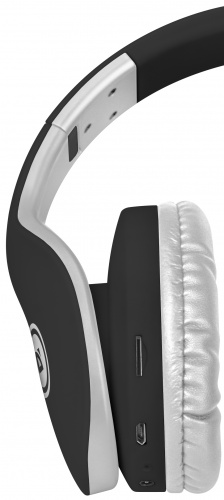 Наушники полноразмерные DEFENDER FreeMotion B525, Bluetooth,MP3.FM, черные/белые (1/40) (63525) фото 11