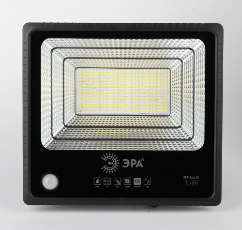 Прожектор светодиодный ЭРА уличный на солн. бат. 150W 1500 lm 5000K с датч. движения ПДУ IP65 (1/4) (Б0049548) фото 2