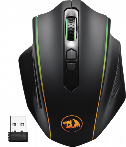 Беспроводная игровая мышь REDRAGON Vampire Elite Оптика, RGB, 16000 DPI, б.п., черный  (1/40) (77752)
