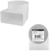 Соединительное колено 90 гр. плоск. воздух. с кругл. 55х110/D100, TDM (1/1/48) (SQ1807-1727)