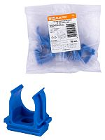 Крепеж-клипса для трубы ПНД 20 мм (10 шт.) синяя TDM (1/10/1400) (SQ0405-0132)