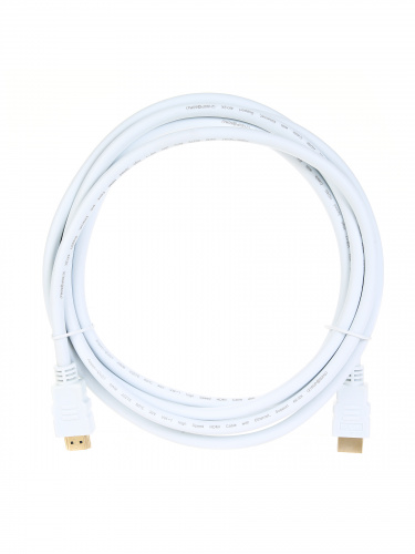 Кабель Aopen HDMI 19M/M ver 2.0, 3М, белый (1/30) (ACG711W-3M) фото 2