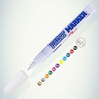Маркер-краска MunHwa PAINT MARKER, БЕЛАЯ 4мм (PM-05) 104798 (1/12/576/14400) (Б0048229)
