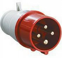 Вилка 024 3Р+РЕ 32А 380В IP44 TDM (1/60) (SQ0601-0005)