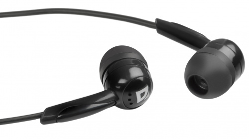Наушники внутриканальные DEFENDER Basic 604 вкладыши, шнур 1.2 м, черные (1/50) (63604) фото 4