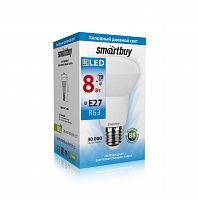 Лампа светодиодная SMARTBUY R63 8Вт 220V 6000K E27 (рефлекторная, холодный дневной свет) (10/100) (SBL-R63-08-60K-E27)